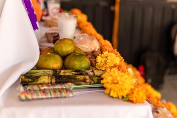 ofrenda mexicana mandarinas