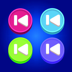 mobile and WEB media game ui panel vector