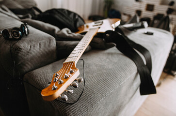 Guitar on the couch