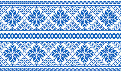 Ukrainian ornament embroidered background
