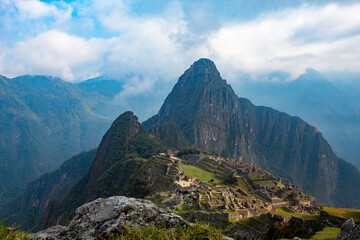 Santuario Histórico de Machu Picchu en las montañas