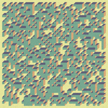 Implementation of Edward Zajec&rsquo;s &ldquo;Il Cubo&rdquo; from 1971. Essentially a Truchet tile set of 8 tiles and rules for placement art illustration