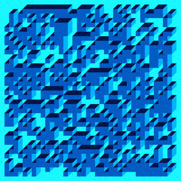 Implementation of Edward Zajec&rsquo;s &ldquo;Il Cubo&rdquo; from 1971. Essentially a Truchet tile set of 8 tiles and rules for placement art illustration
