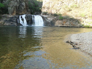 Zé Carlinhos Waterfall in Delfinópolis, Minas Gerais, Brazil