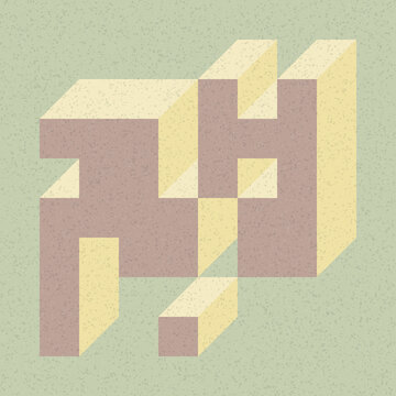 Implementation of Edward Zajec&rsquo;s &ldquo;Il Cubo&rdquo; from 1971. Essentially a Truchet tile set of 8 tiles and rules for placement art illustration
