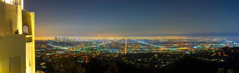 Los Angeles panorama looking from Griffith Observatory.