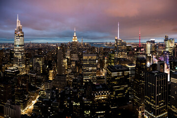 Fototapeta na wymiar New york city - Empire state building, Manhattan NYC