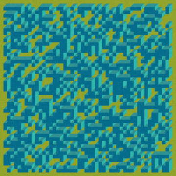 Implementation of Edward Zajec&rsquo;s &ldquo;Il Cubo&rdquo; from 1971. Essentially a Truchet tile set of 8 tiles and rules for placement art illustration