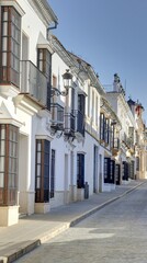 Fototapeta na wymiar vue des rues de la ville d'Osuna près de Séville en Andalousie