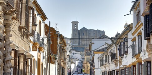 Fototapeta na wymiar vue des rues de la ville d'Osuna près de Séville en Andalousie