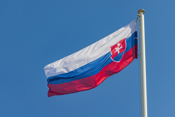 Slovakia Flag Sunny Day