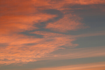 Pink clouds. sunrise, sunset clouds