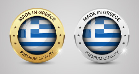 Made in Greece graphics and labels set.