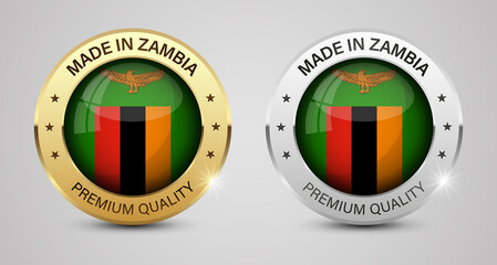 Made in Zambia graphics and labels set.