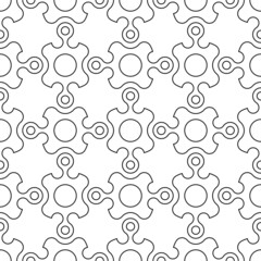 Black and white seamless linear illustrations. Coloring book, colouring page for children and adults. Decorative abstract vector pattern design. Line art drawing. Easy to edit color and line weight