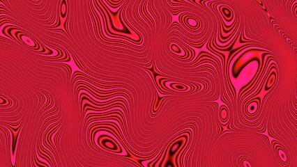 psychedelic Crimson colored waves line art background