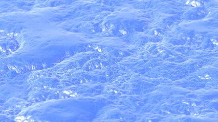 Abstract Light Blue Organic Cell Tissue Microscopic view background 3D Rendering