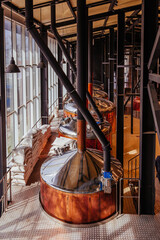 Modern brewery. Craft beer production line