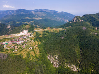 Aerial view of Rhodope Mountains, Bulgaria