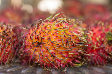 litchi, fruta tropical exótica.