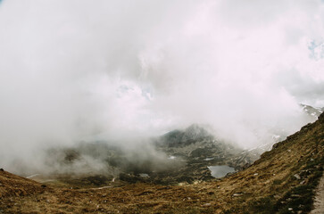 Mountain cloudy mountain top