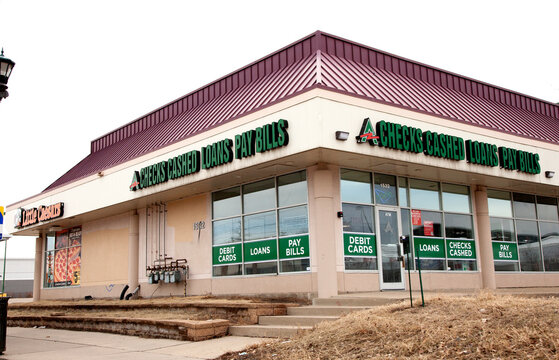 Ace Cash Express a financial service that offers check cashing, loans, debit cards and bill paying. St Paul Minnesota MN USA