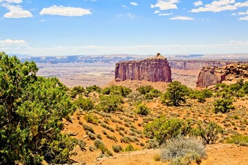 Fototapeta premium Canyonlands National Park in southeastern Utah, a dramatic desert landscape carved by the Colorado River. 