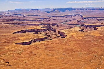 Fototapeta premium Canyonlands National Park in southeastern Utah, a dramatic desert landscape carved by the Colorado River. 