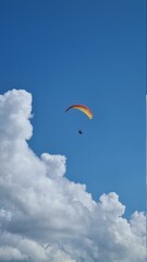 paraglider in the sky