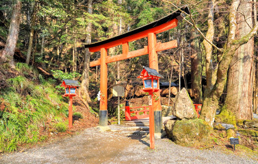 Fototapeta na wymiar 京都、貴船神社の鳥居