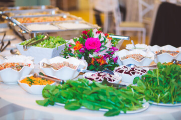 food and buffet for wedding party 