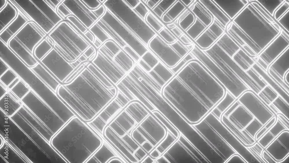 Aufkleber abstract glow squares and lines, computer generated. 3d rendering of web background