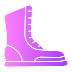 Fototapeta premium boot gradient icon