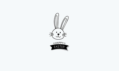 Fototapeta na wymiar Easter festival vector logo design