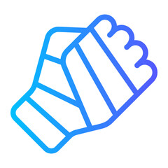 hand gradient icon