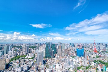 Fototapeta na wymiar 東京風景　大都会の夏