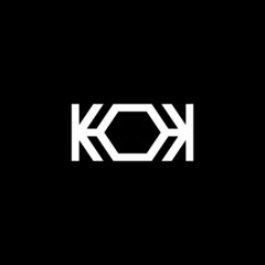 Letter KOK Logo Design Template