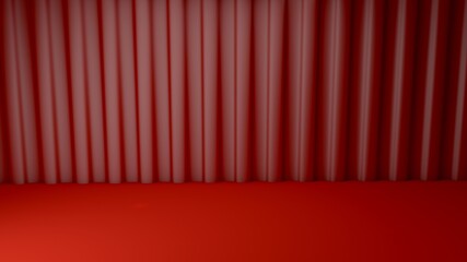 3d illustration with a red background for product promotion.