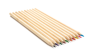 Obraz premium Color pencils isolated on white background