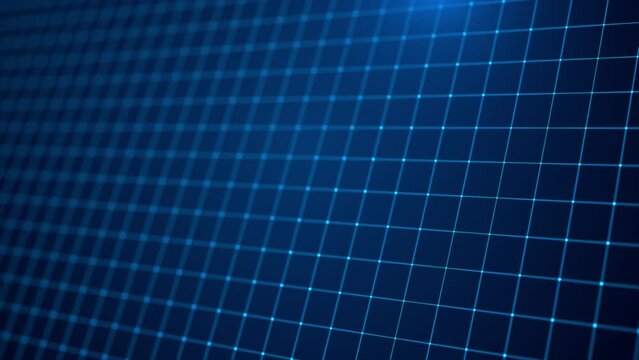 4K Plexus grid of lines and dots in perspective loop studio background. Modern Interface Digital Graphs. Big Data. news, high tech product Cyberspace Particles and Digital Data Network Connections.