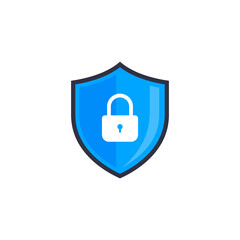Security flat icon vector template, Technology design icon concepts, Creative design