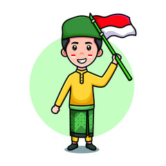 Happy Pancasila Day character