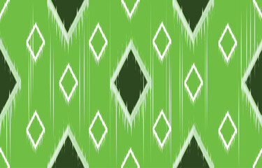 Geometric ethnic oriental ikat seamless pattern traditional Design for background,carpet,wallpaper,clothing,wrapping,Batik ,fabric ,embroidery style, Abstract Ornamental pattern.