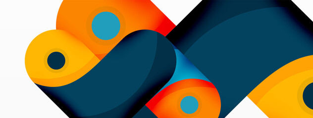 Creative geometric wallpaper. Trendy minimal abstract background. Techno business template for wallpaper, banner, background or landing