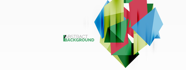 Abstract line and triangle background. Creative geometric abstract backdrop. Business template for wallpaper, banner, background or landing