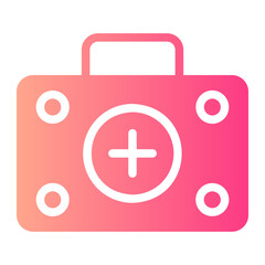 Obraz premium first aid kit gradient icon