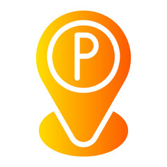 parking gradient icon