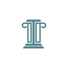 Tower icon logo flat design illustration