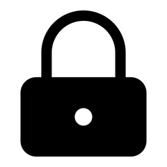 Lock glyph icon