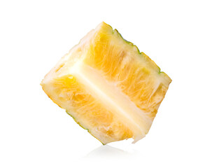 Pineapple slices isolated on white background